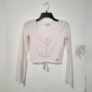 Hollister White Long Sleeve Top